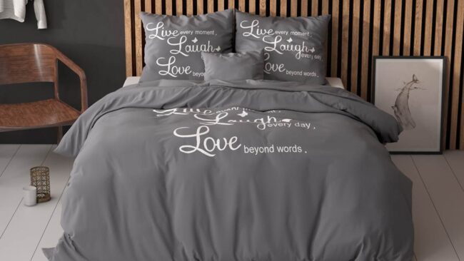Sleeptime Live laugh and love dekbedovertrek