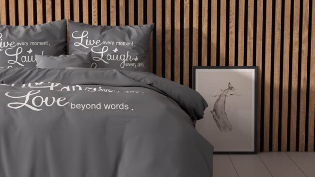 Sleeptime Live laugh and love dekbedovertrek - Afbeelding 3