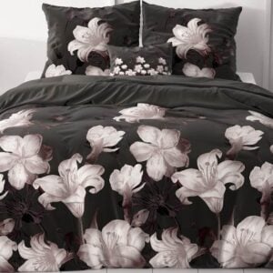 Sleeptime Dark Flower dekbedovertrek