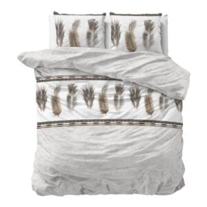 Sleeptime Feathers dekbedovertrek