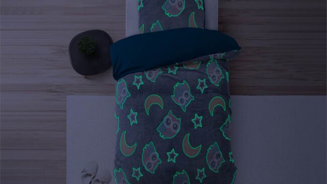 Sleeptime Glow in the dark Night Owl dekbedovertrek - Afbeelding 4