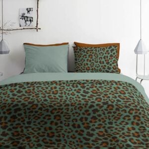 Byrklund Lazy Leopard dekbedovertrek