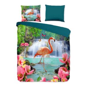 Pure Flamingo dekbedovertrek