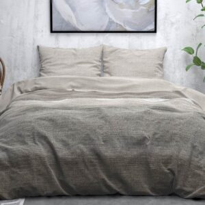 Sleeptime Stone Stripe flanel dekbedovertrek