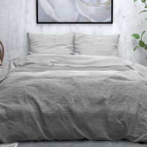 Sleeptime Stone Stripe flanel dekbedovertrek