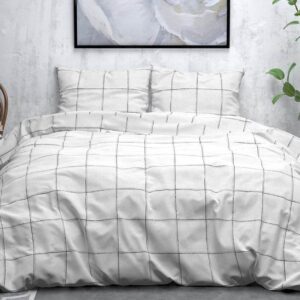 Sleeptime Deep Check flanel dekbedovertrek