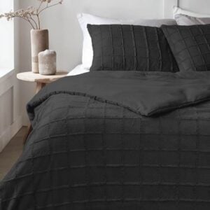 Sleeptime Faux Fur Check dekbedovertrek