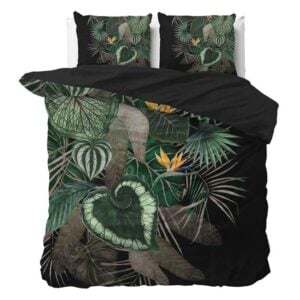 Sleeptime Dark Leaves dekbedovertrek