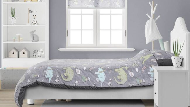 Sleeptime Glow in the dark Dinosaurs dekbedovertrek - Afbeelding 2