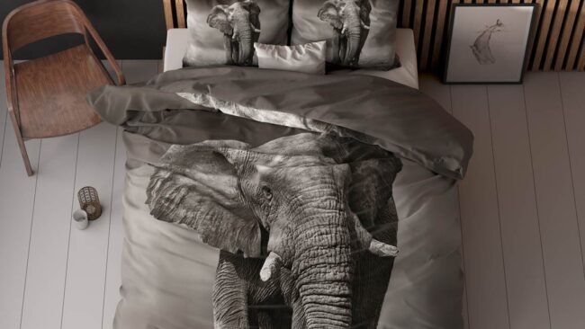 Sleeptime Elegant Elephant dekbedovertrek - Afbeelding 2